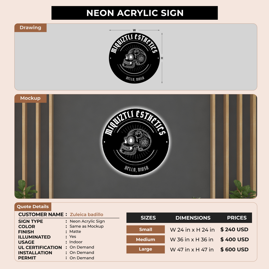 Custom Sign For Zuleica badillo