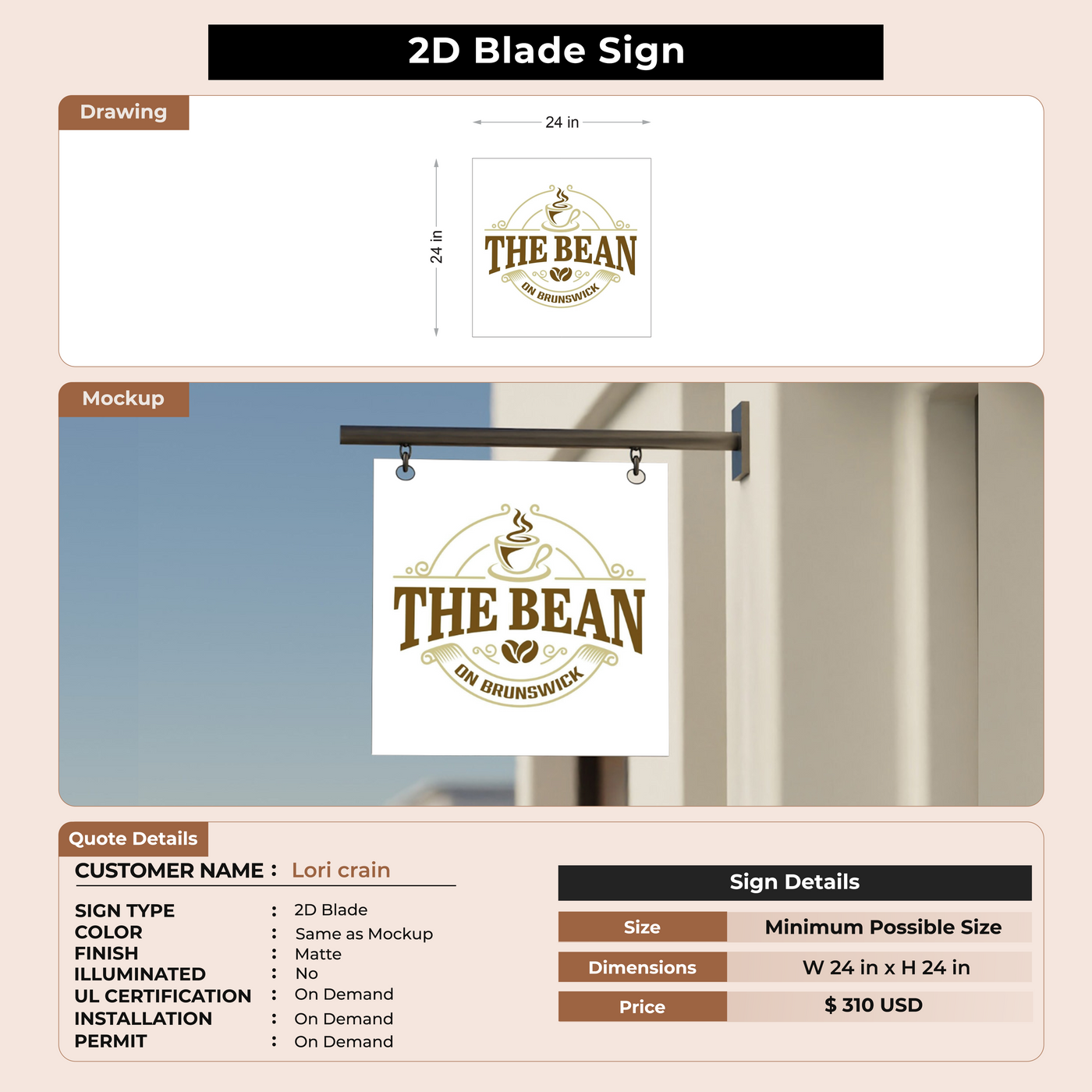 Blade Signs For Lori crain