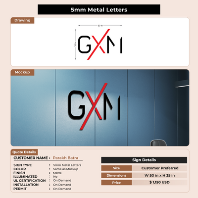 Custom Signs for Parakh Batra