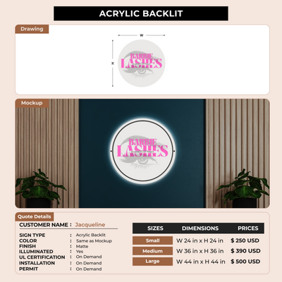 Custom Signs for Jacqueline