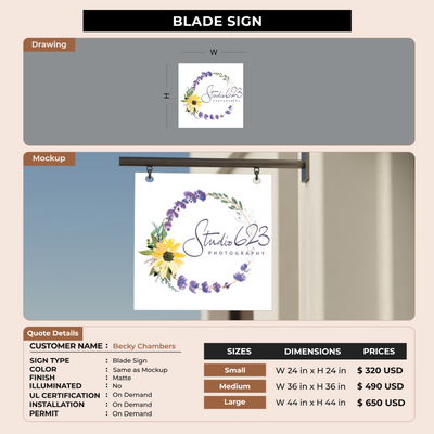 Blade Sign for Becky Chambers