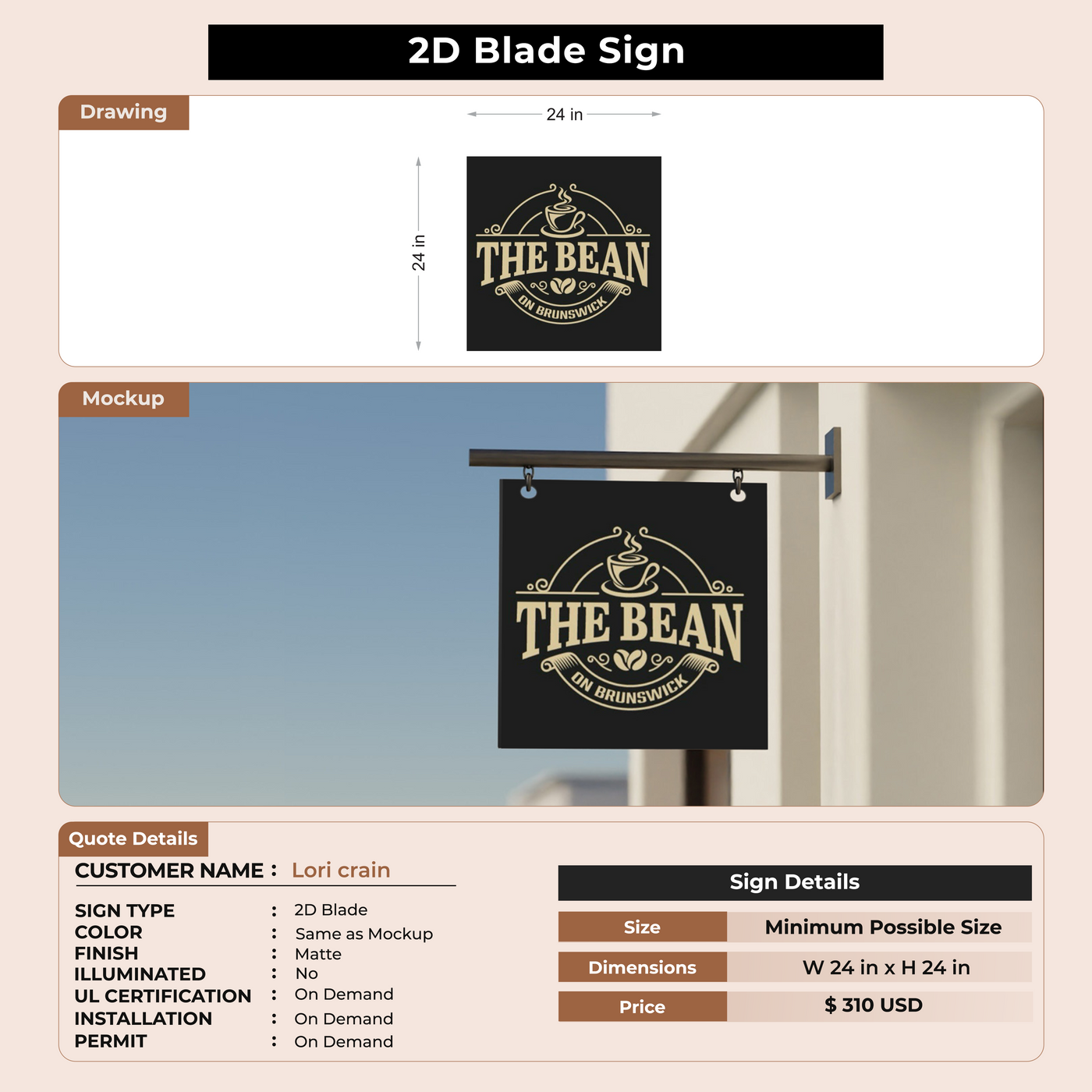 Blade Signs For Lori crain