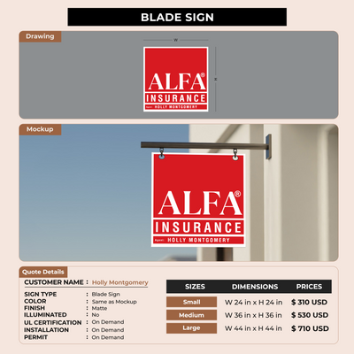 Custom Signs for Holly Montgomery