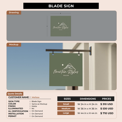 Custom Signs for Melissa
