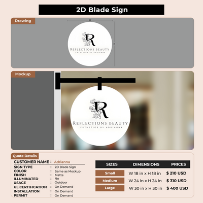 Custom Signs for Adrianna