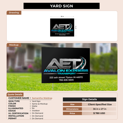 Custom Signs For Samantha Waldrep