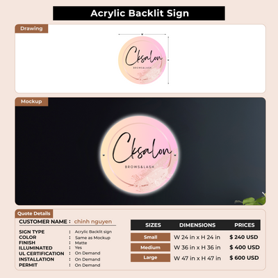 Custom Signs For chinh nguyen