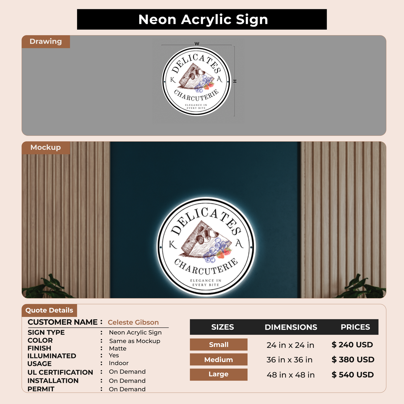 Custom Sign for Kirenia Nunez