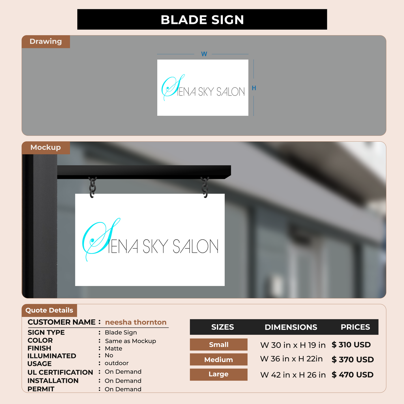 Blade Sign For neesha thornton