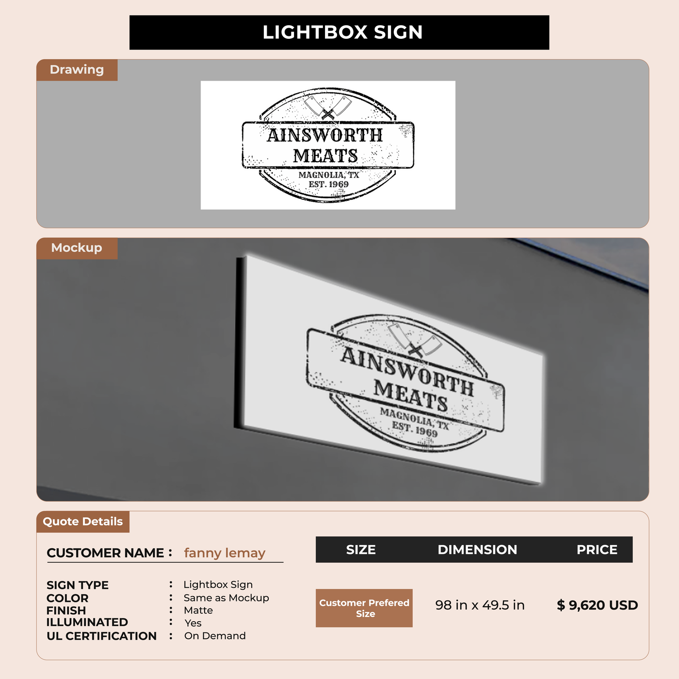 Lightbox for fanny lemay
