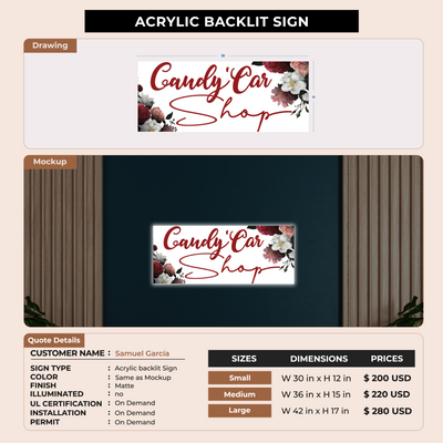 custom signs for Samuel García