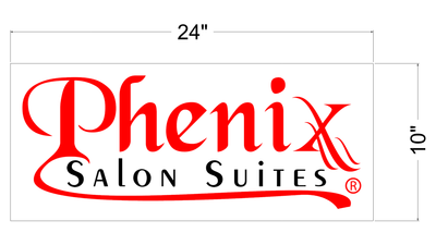 2d blade sign for Phenix Salons