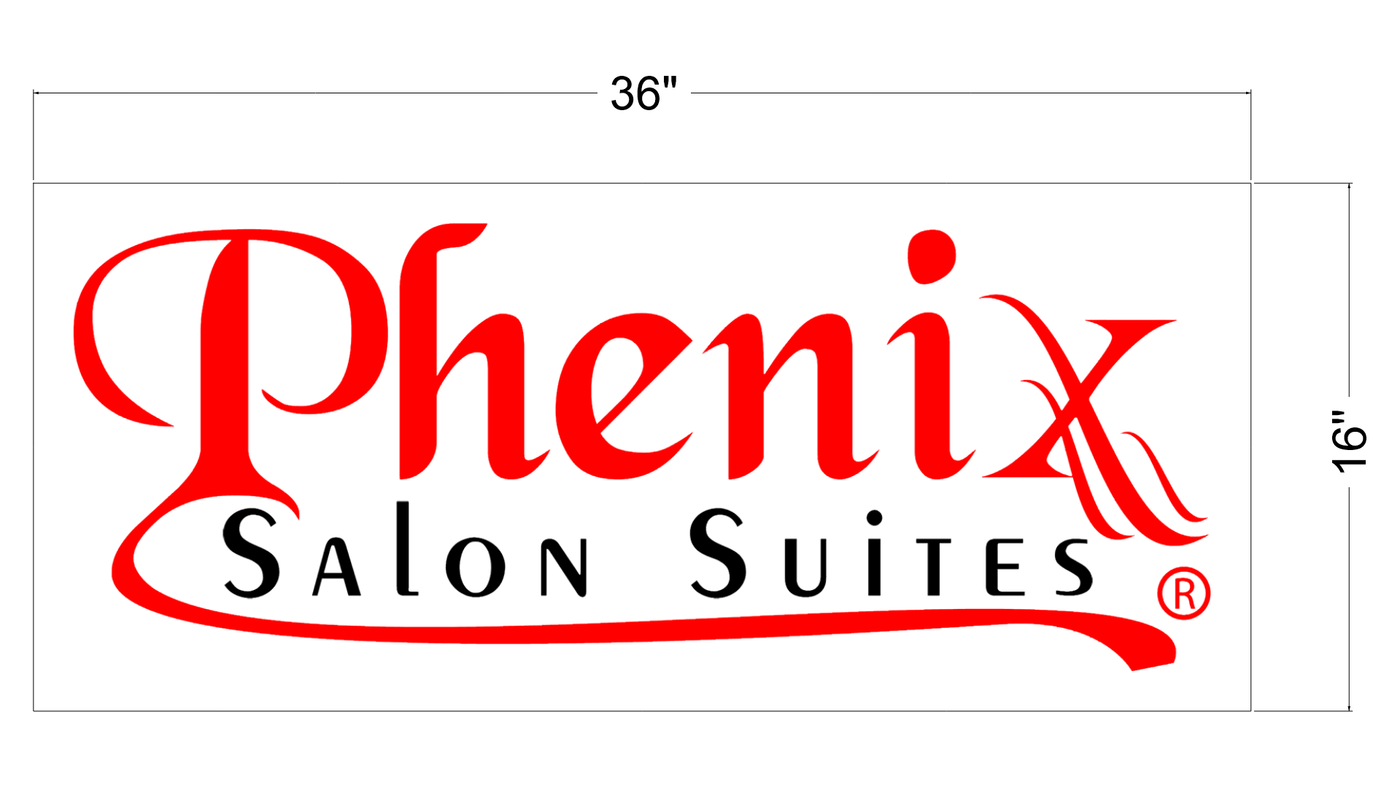 2d blade sign for Phenix Salons