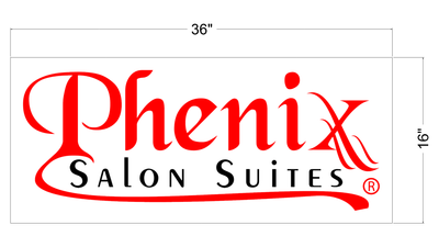 2d blade sign for Phenix Salons