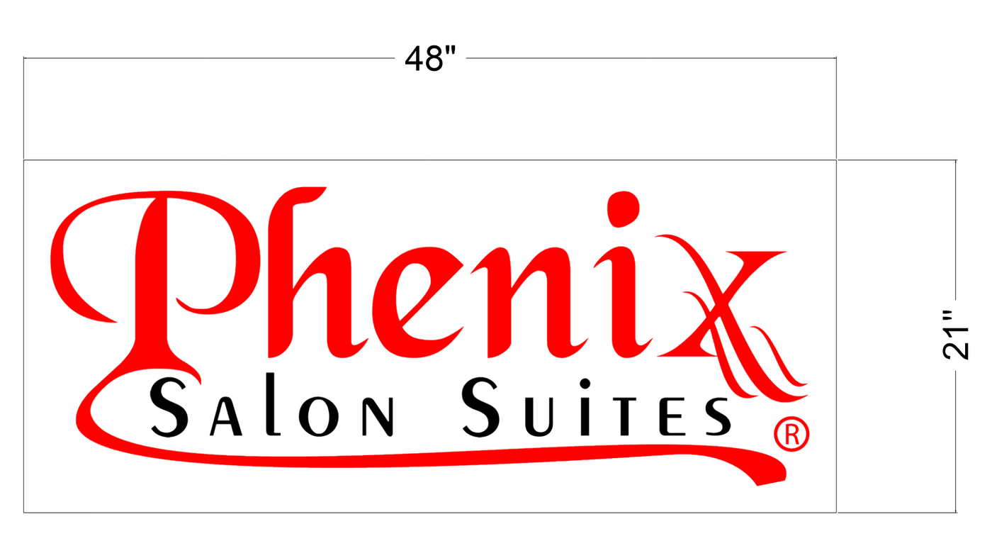 2d blade sign for Phenix Salons
