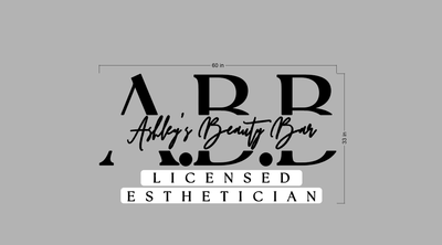 10mm acrylic sign for Ashley mcnair