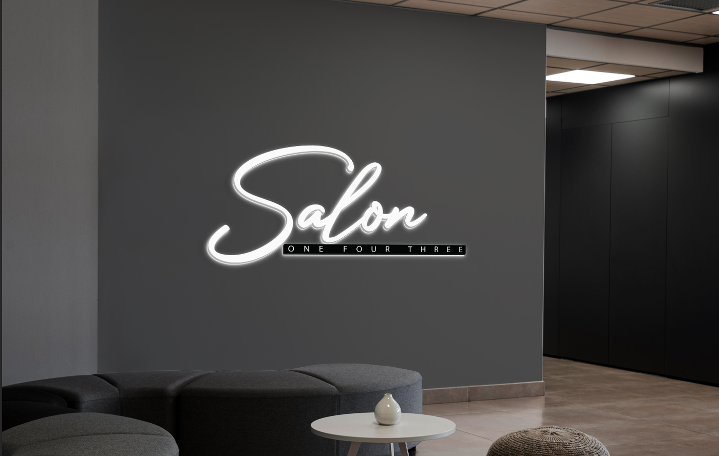 3D Metal Backlit Sign for ryan wells