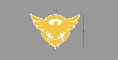3D UV Metal Backlit Sign for Ioan