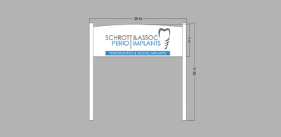 Yard Sign for Violetta Schrott