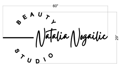 3D Metal Backlit Sign for Natalia Nogailic