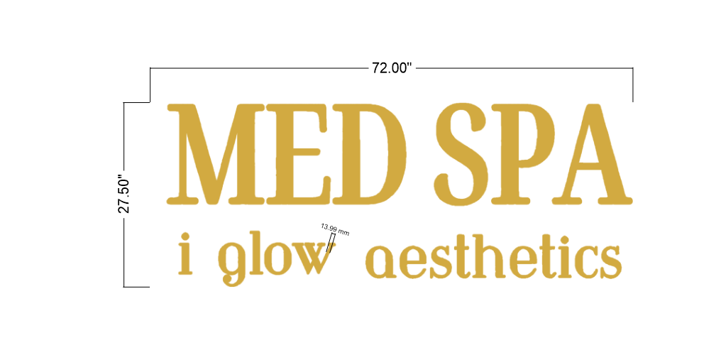 3D Metal Backlit Sign for Dimah