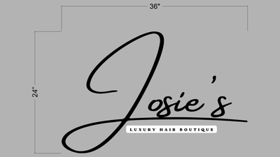 5MM UV Metal Letters Sign for Josiane Morais