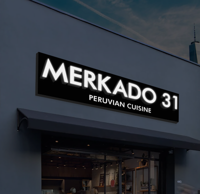 3D Acrylic Frontlit Sign with Backboard for Giacomo Selem