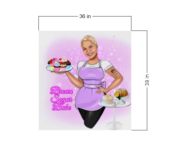 3D UV Acrylic Non-Lit Sign for Roslyn Jones