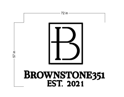 3D Metal Backlit Sign for Alfonzo Brown
