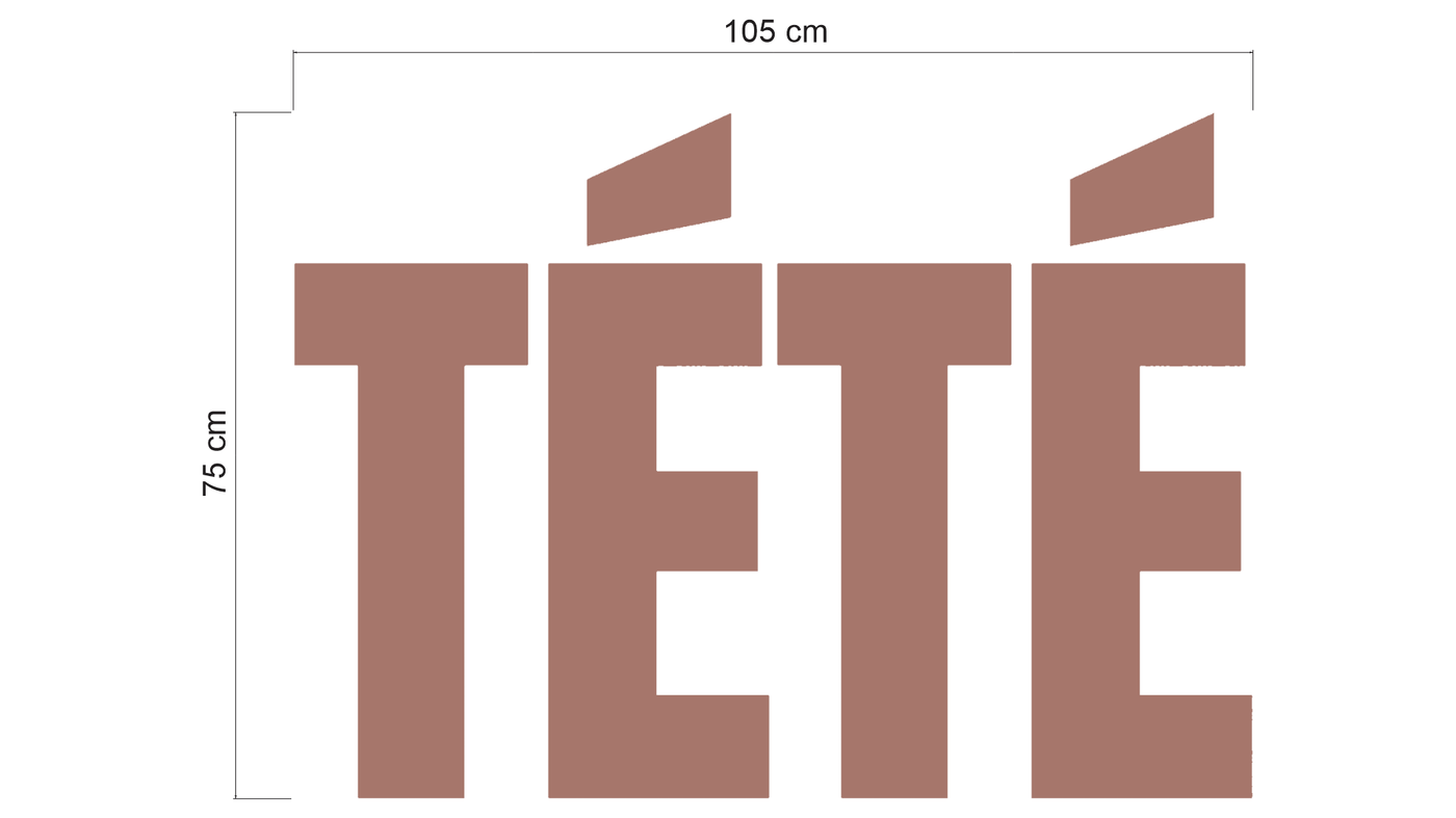 3D metal Backlit sign for Arlette Cotrina