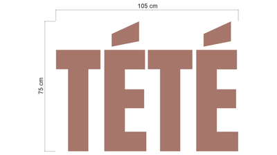 3D metal Backlit sign for Arlette Cotrina