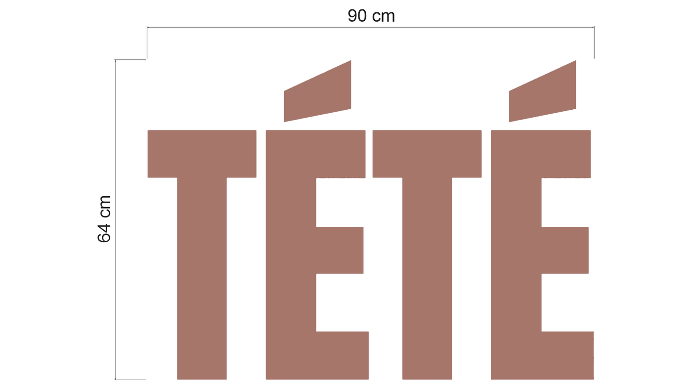 3D metal Backlit sign for Arlette Cotrina