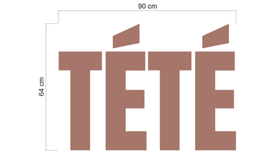 3D metal Backlit sign for Arlette Cotrina