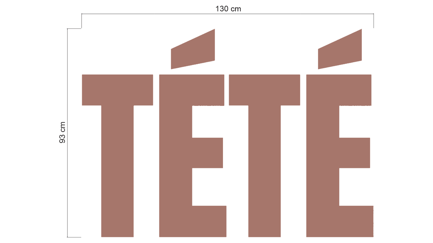 3D metal Backlit sign for Arlette Cotrina