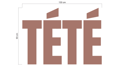 3D metal Backlit sign for Arlette Cotrina