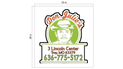 Business signage for Justin Smith