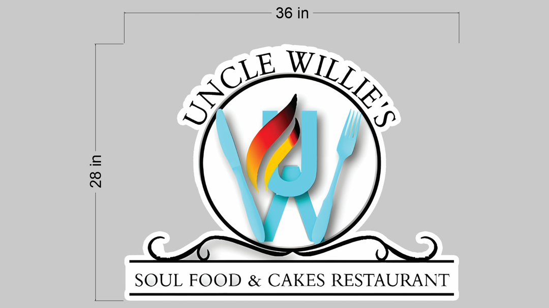 3d UV acrylic frontlit for Willie Swain