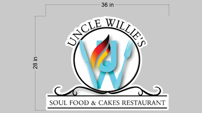 3d UV acrylic frontlit for Willie Swain