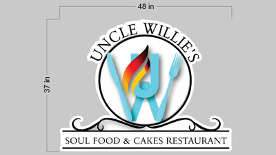3d UV acrylic frontlit for Willie Swain