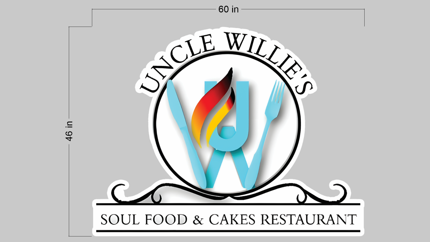 3d UV acrylic frontlit for Willie Swain