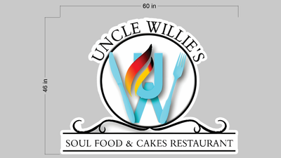 3d UV acrylic frontlit for Willie Swain