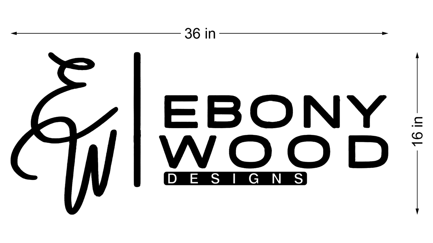 5mm metal sign for Ebony Woodard