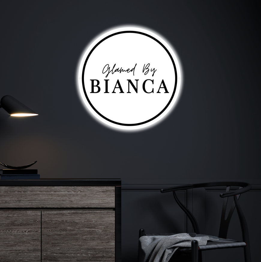 Business signage for Bianca Robles