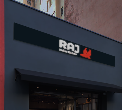 3D Acrylic Front-lit Sign With Backboard For Moynul Islam