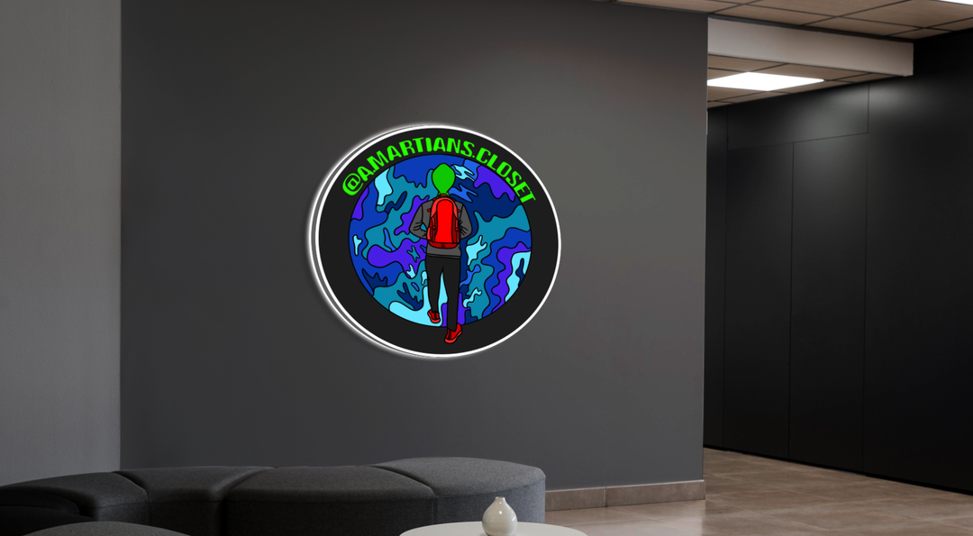 3D Metal Backlit Sign for Voshon
