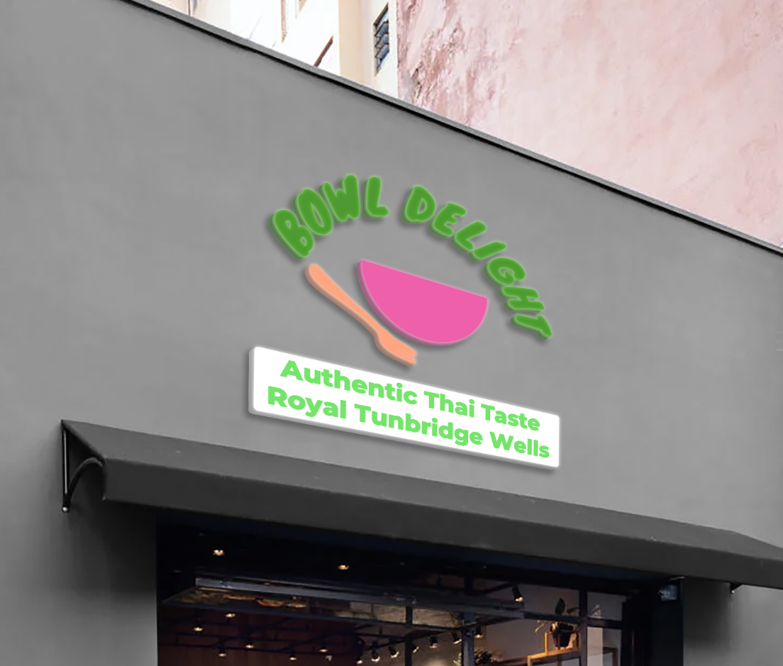3d acrylic frontlit for Bowl Delight