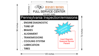 Yard Sign for Hershey Motors