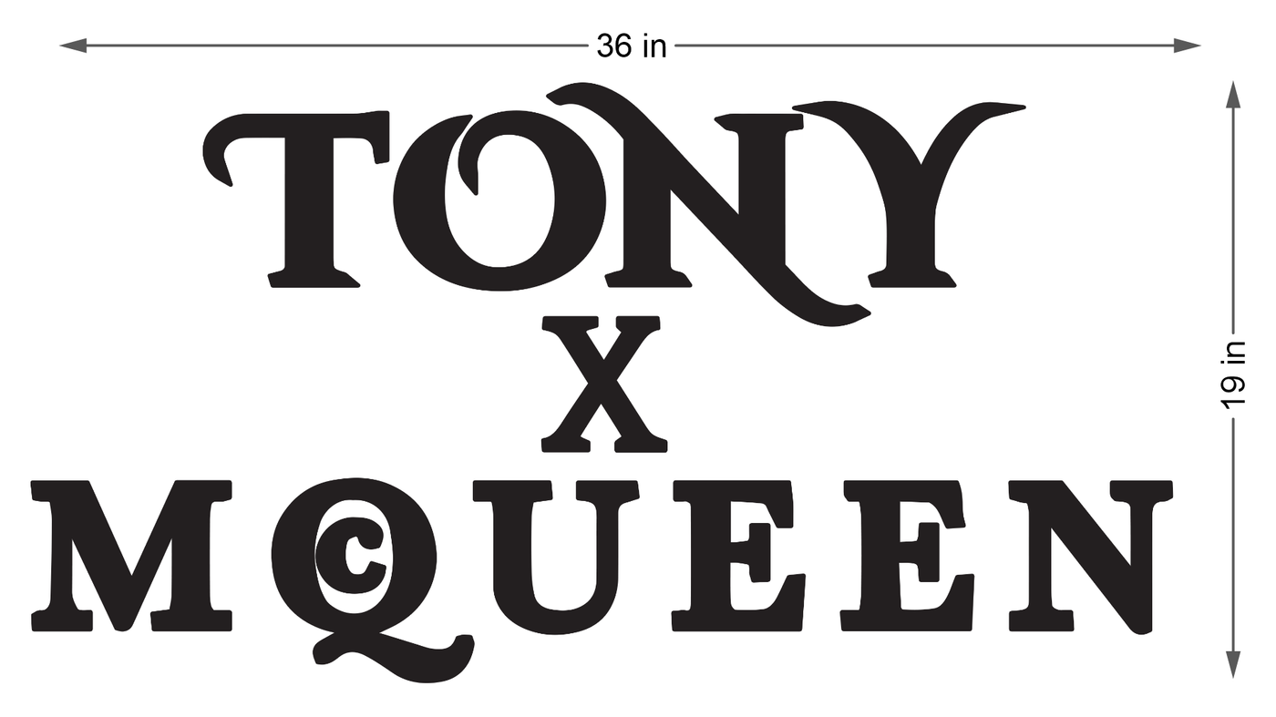 3d acrylic frontlit for Tony