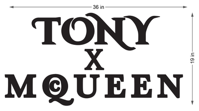 3d acrylic frontlit for Tony