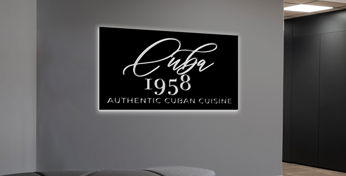 3d Metal Backlit Sign Hollowcut for Danny